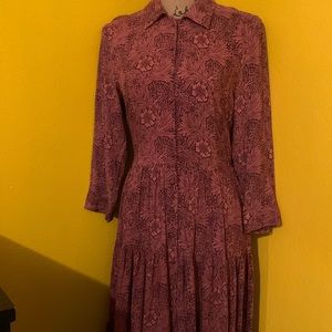 NWT Morris & Co. H&M Floral Tiered Prairie Dress